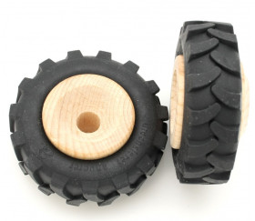 Roue tracteur de 6 cm avec pneu caoutchouc