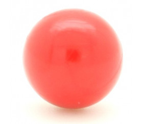 Boule en plastique 19 mm diamètre bille rouge pour jeux