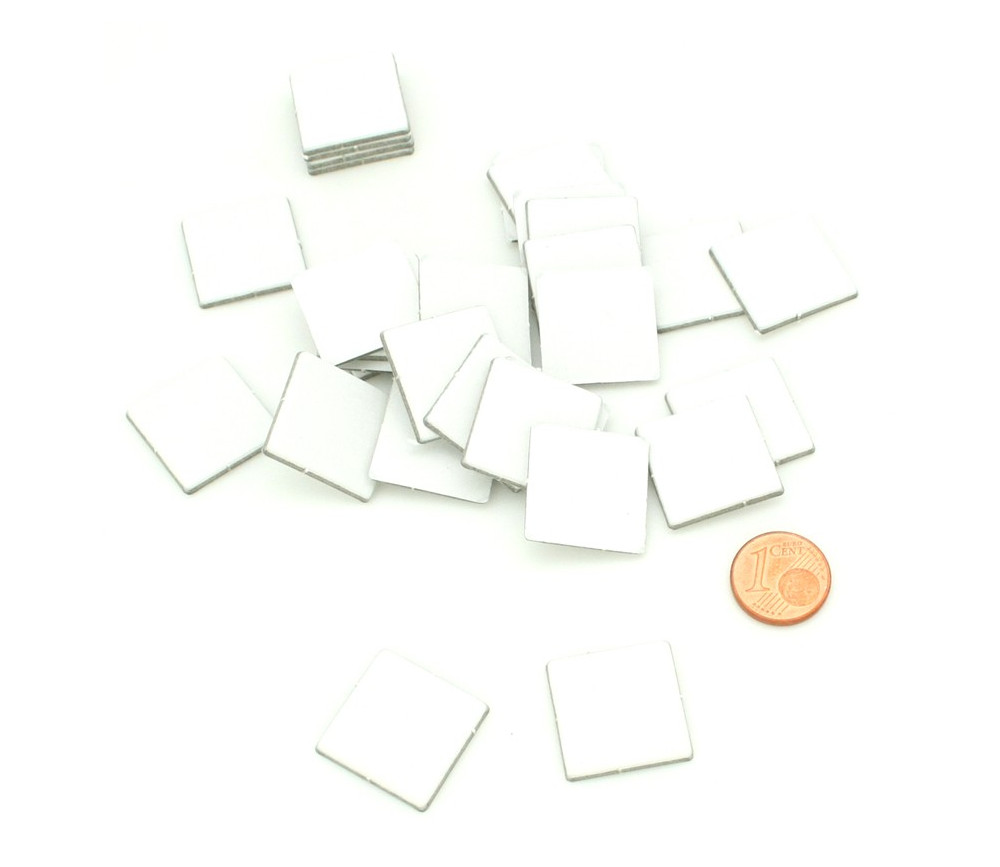 Tuile carré 20 mm jeton épais blanc 2 cm vierge à personnaliser