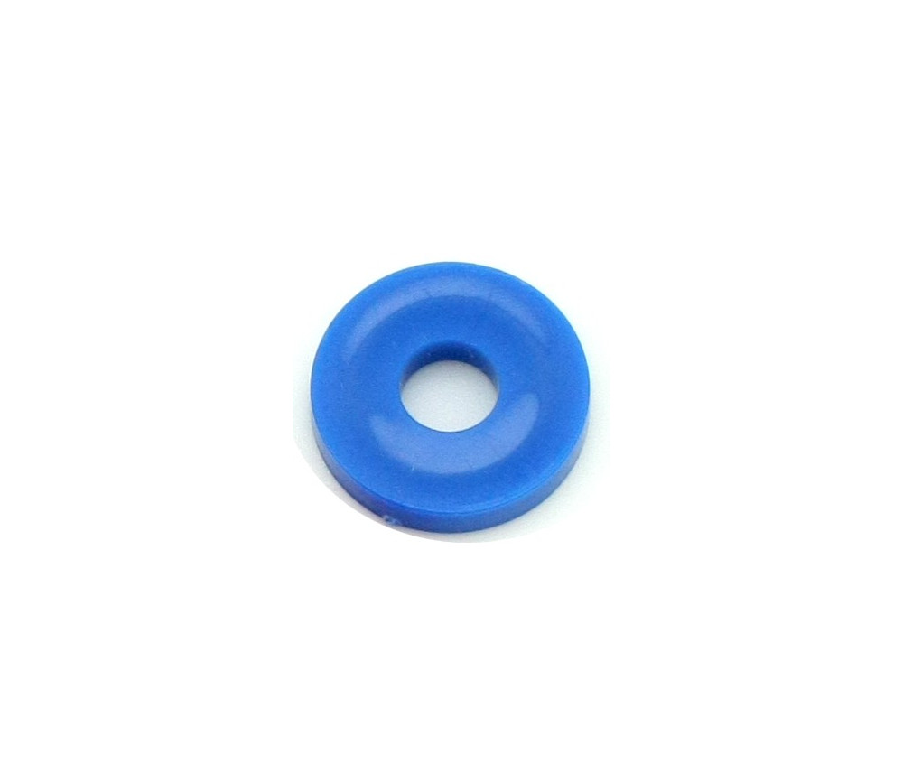 Rondelle bleue 17 mm jeton troué pour jeux