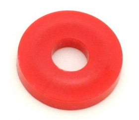 Rondelle rouge 17 mm jeton troué pour jeux