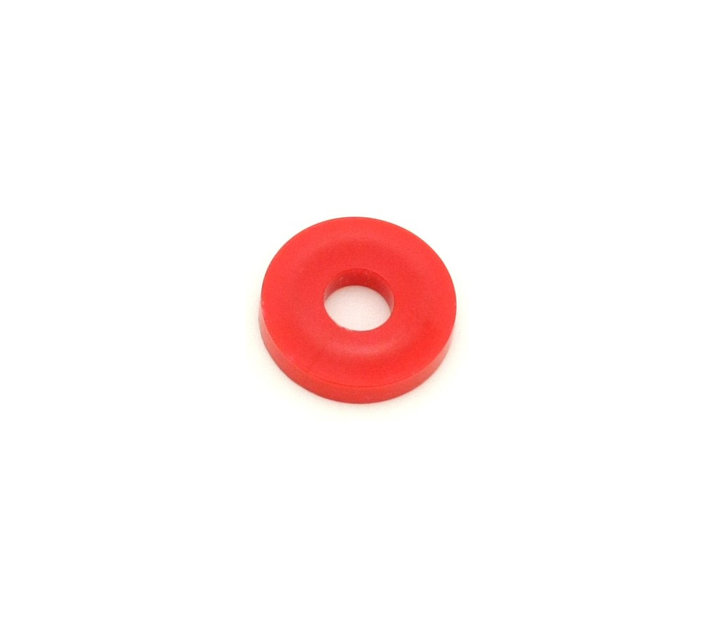 Rondelle rouge 17 mm jeton troué pour jeux
