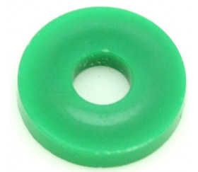 Rondelle vert 17 mm jeton troué pour jeux