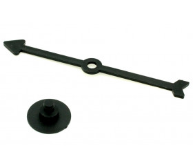 Flèche 100 mm noire (10 cm) pour créer un jeu avec une roue