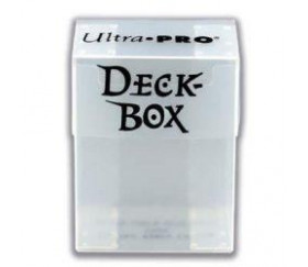 Deck box - Boite cartes de jeux - plastique transparent 9.5 x 7 x 4.5 cm