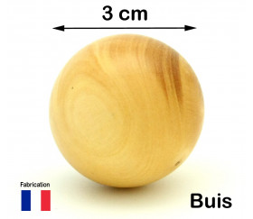 Puant percés 40 mm Réserver Bois Massif Balle bricolage non traité Balles 