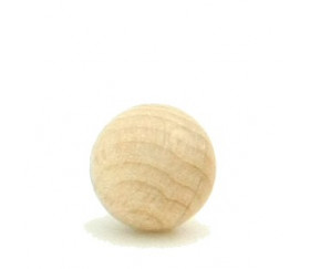 Boule 1.5 cm en bois 15 mm hêtre