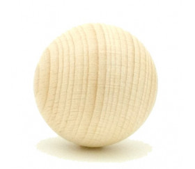 Boule bois 35 mm diamètre bille hêtre