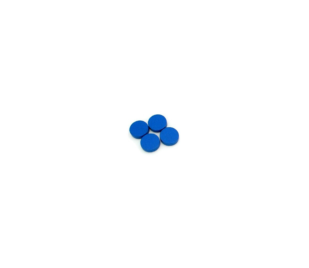 Mini jetons bleu bois 10 x 4 mm lot 20 pour jeux