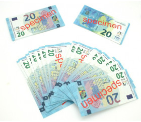 Set 100 billets de 20 euros factices pour jeux