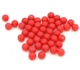 100 billes rouges de 7.5 mm de diamètre.