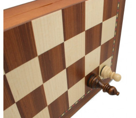 Jeu d'échecs magnétiques 40 cm en bois complet plateau pliable+ 32 pièces