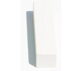 Bâtonnet buchette blanc 10x10x40 mm en bois pour jeu