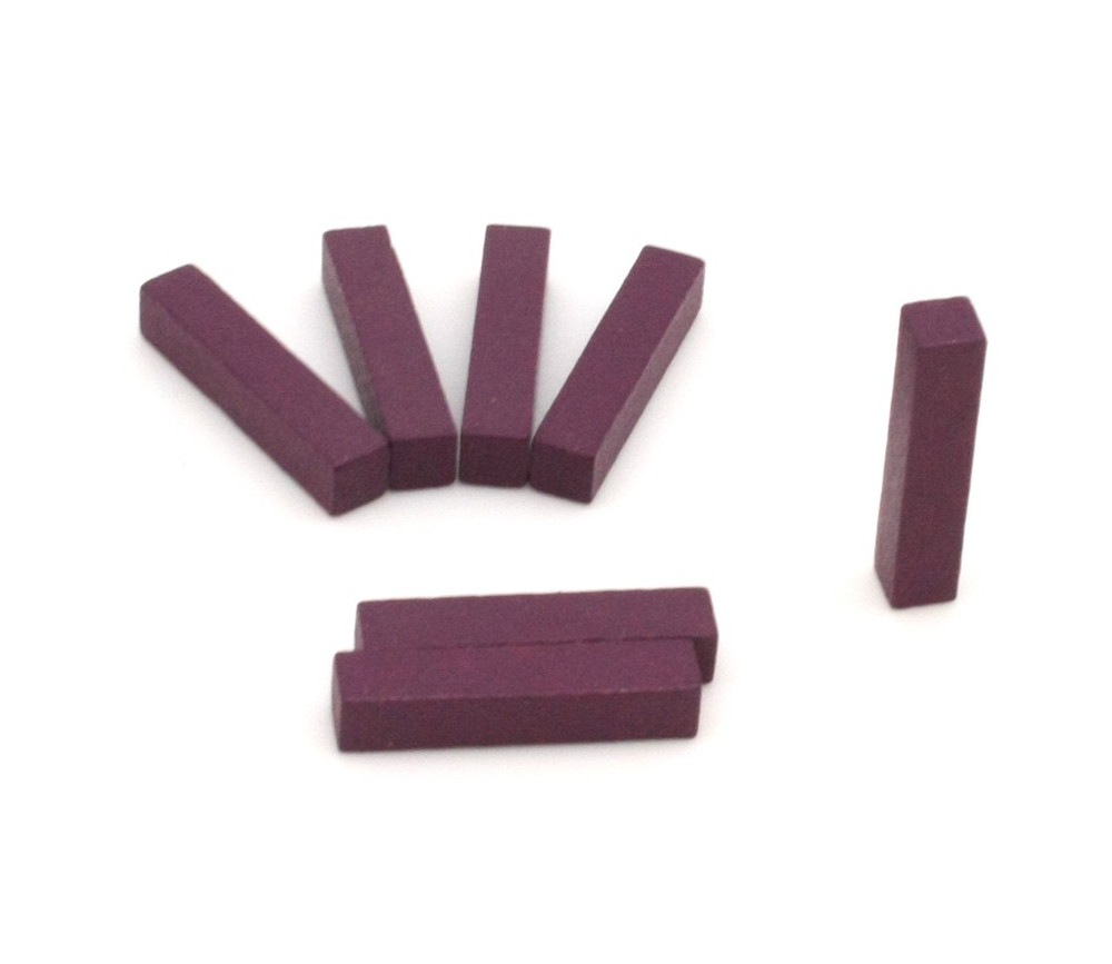 Baguette allumette violet 5x5x25 mm pion buchette route en bois pour jeu