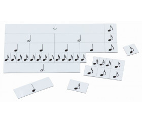 34 cartes notes magnétiques pour apprentissage musique