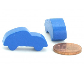 Pion voiture bleu pour jeu 25 x 12 x 8 mm