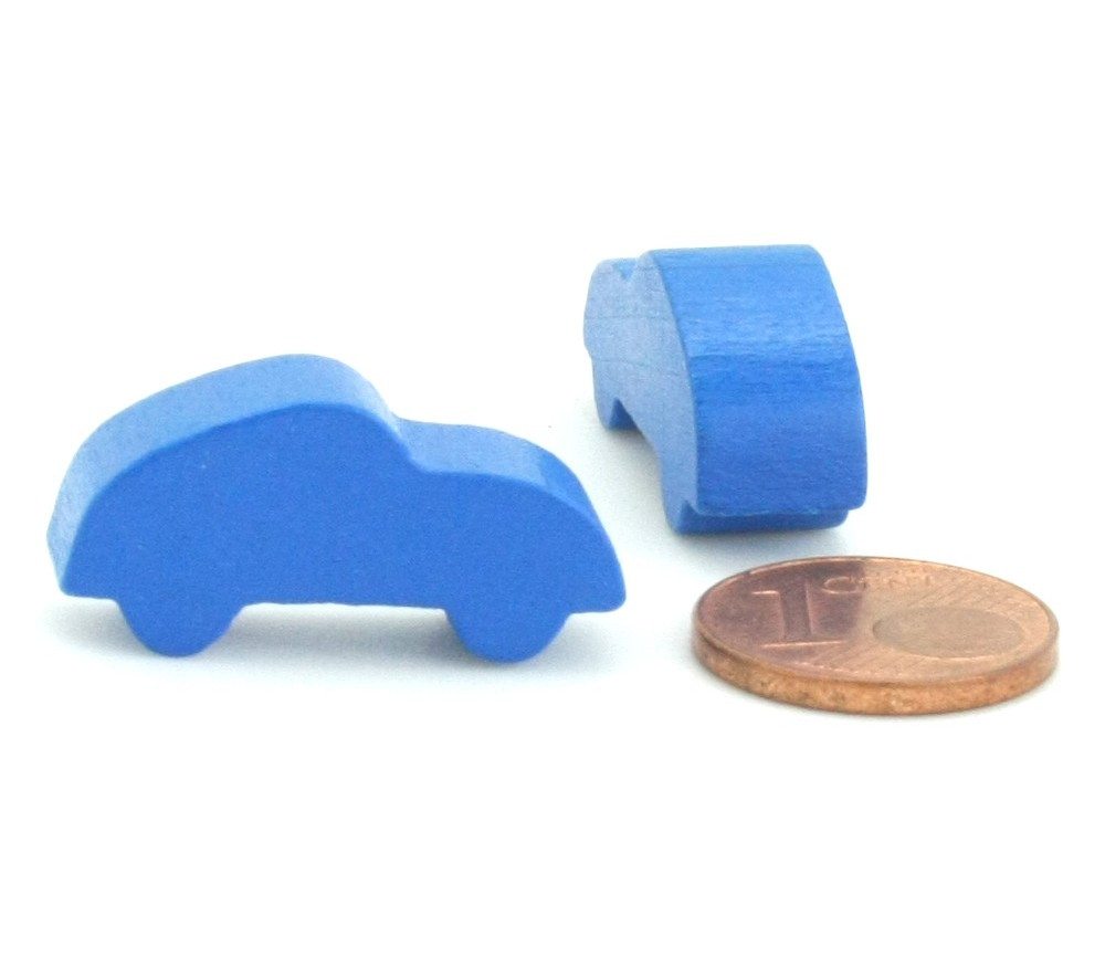 Pion voiture bleu pour jeu 25 x 12 x 8 mm