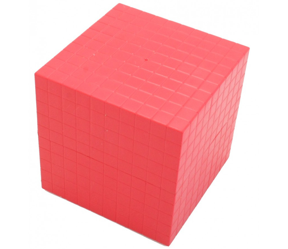 Cube millier 10 cm de côté pour base 10