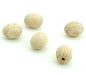Mini Oeuf en bois naturel 2 cm de haut et 1.5 cm de diamètre