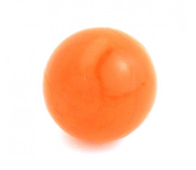 Boule orange en plastique 19 mm diamètre bille pour jeux