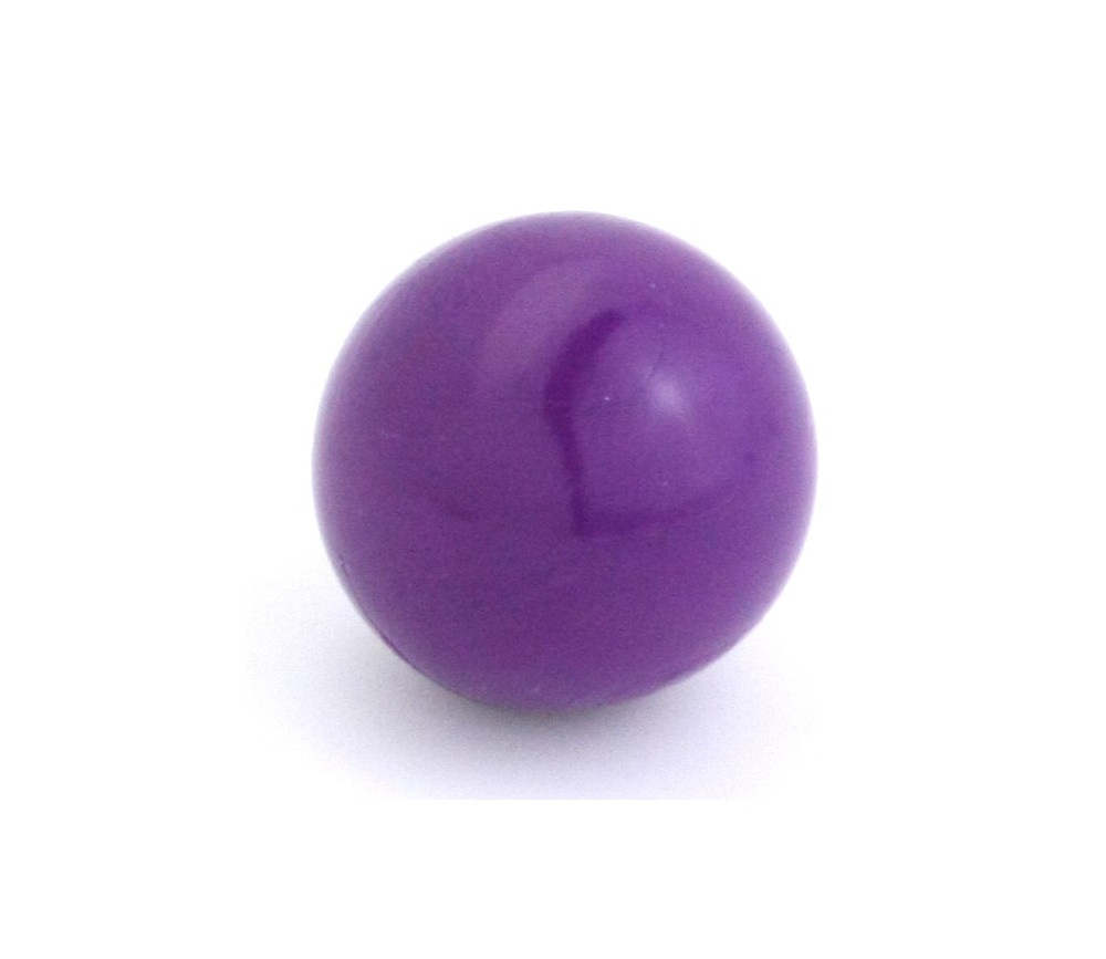Boule en plastique 19 mm diamètre bille violette pour jeux