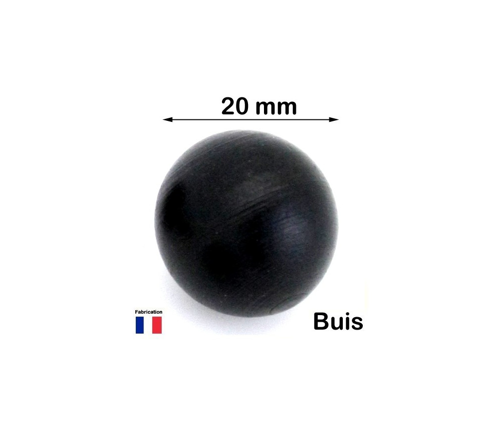 boule buis noir 20 mm