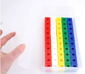 100 pions cubes emboîtables 20 x 20 mm clipsables