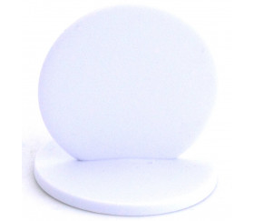 Grand Pion rond à personnaliser - support blanc 45 x 42 mm